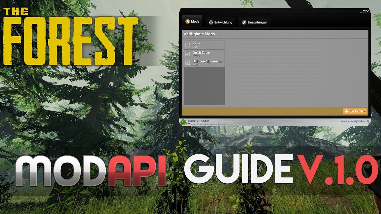 the forest how do you install modapi mods